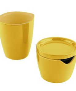 Corelle Vitrelle Curry Cream and Sugar Set
